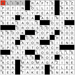 Answer grid for Los Angeles Times crossword 5/4/26 by Janice Luttrell